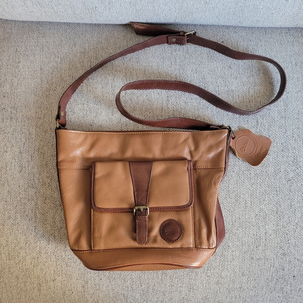 Merona Leather Crossbody Shoulder Bag